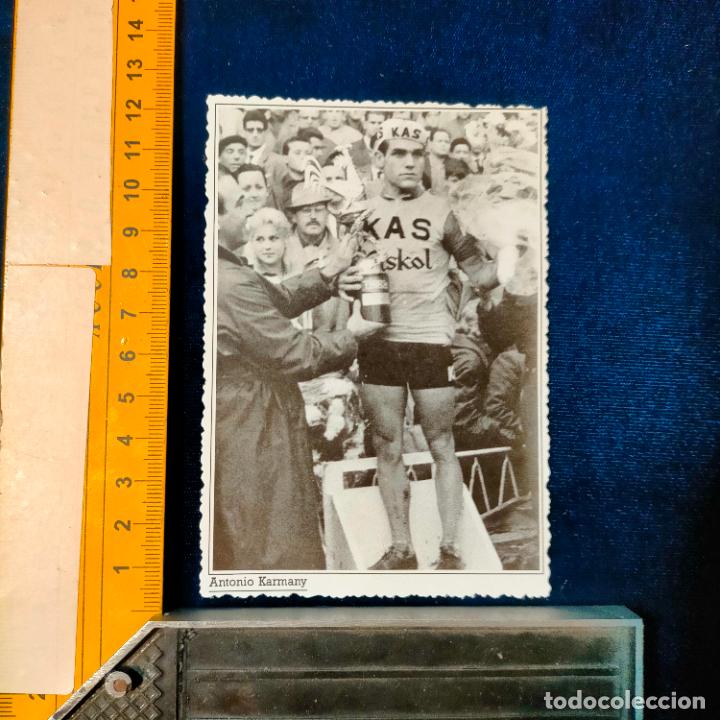 Coleccionismo deportivo: RECORTE TAMA&Ntilde;O MEDIA POSTAL CICLISMO CICLISTAS FAMOSOS : ANTONIO KARMANY EQUIPO KAS