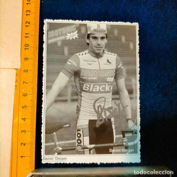 Coleccionismo deportivo: RECORTE TAMA&Ntilde;O MEDIA POSTAL CICLISMO CICLISTAS FAMOSOS : DANIEL GISIGER EQUIPO ISOTONIC BLACKY