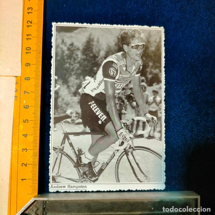 Coleccionismo deportivo: RECORTE TAMA&Ntilde;O MEDIA POSTAL CICLISMO CICLISTAS FAMOSOS : ANDREW HAMPSTEN EQUIPO 7 ELEVEN