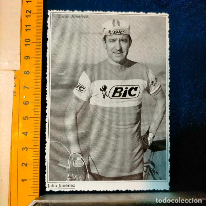 Coleccionismo deportivo: RECORTE TAMA&Ntilde;O MEDIA POSTAL CICLISMO CICLISTAS FAMOSOS : JULIO JIMENEZ EQUIPO BIC
