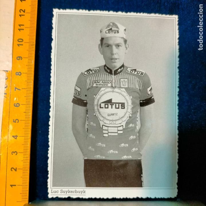 Coleccionismo deportivo: RECORTE TAMA&Ntilde;O MEDIA POSTAL CICLISMO CICLISTAS FAMOSOS : LUC SUYDERBUYK EQUIPO LOTUS