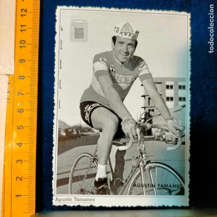 Coleccionismo deportivo: RECORTE TAMA&Ntilde;O MEDIA POSTAL CICLISMO CICLISTAS FAMOSOS : AGUSTIN TAMAMES EQUIPO TEKA