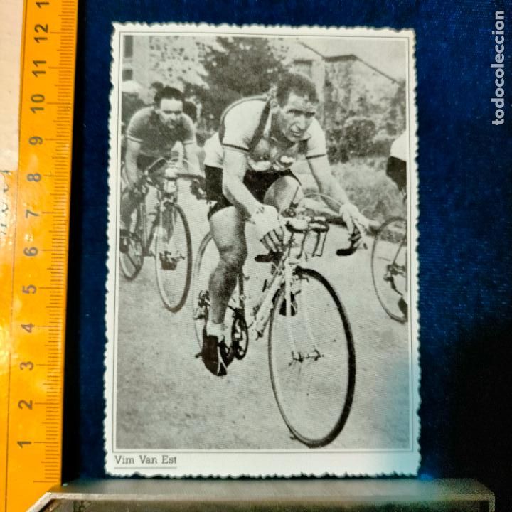 Coleccionismo deportivo: RECORTE TAMA&Ntilde;O MEDIA POSTAL CICLISMO CICLISTAS FAMOSOS : VIM VAN EST