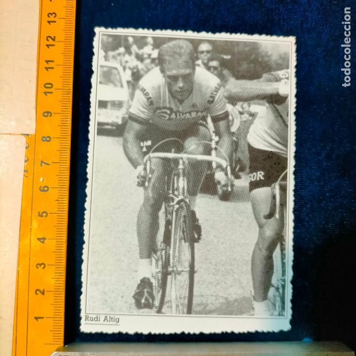 Coleccionismo deportivo: RECORTE TAMA&Ntilde;O MEDIA POSTAL CICLISMO CICLISTAS FAMOSOS : RUDI ALTIG