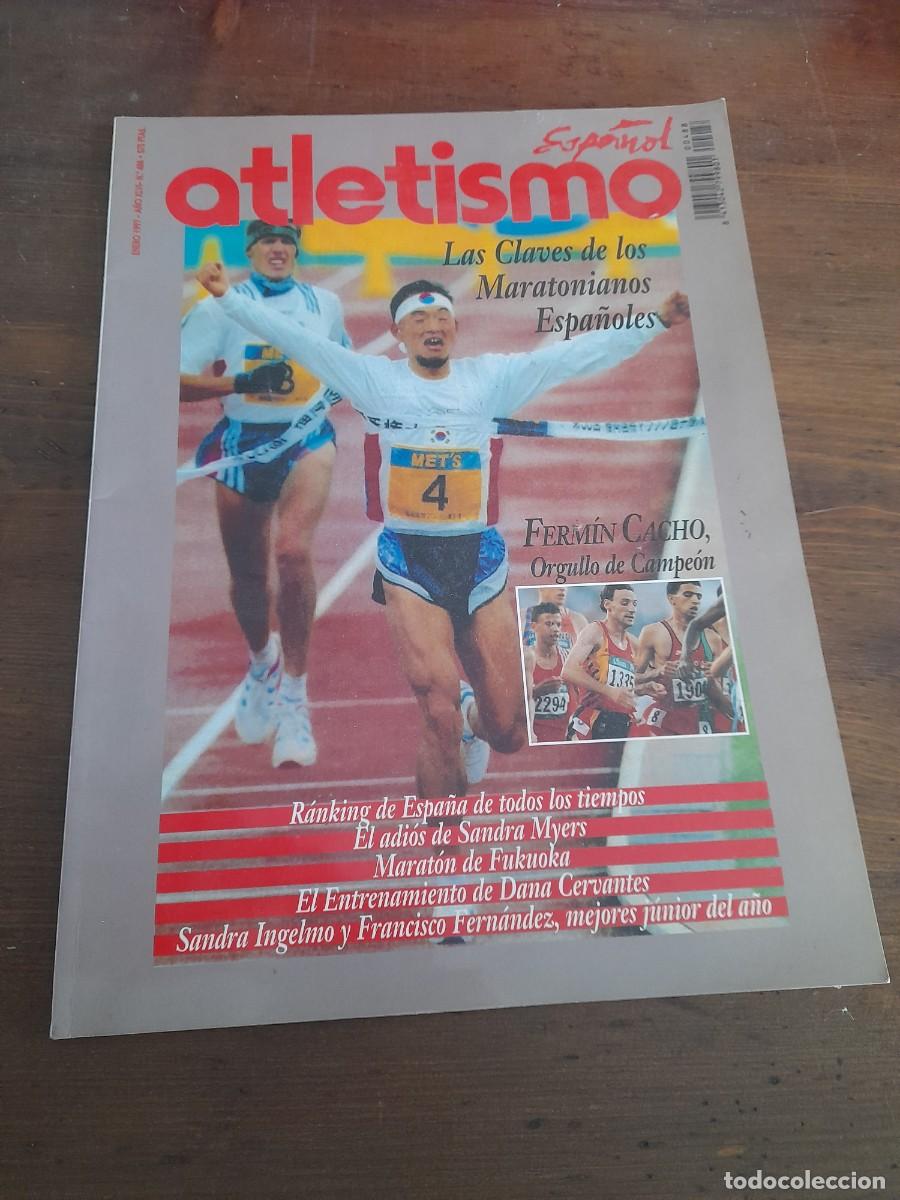 Coleccionismo deportivo: Revista Atletismo espa&ntilde;ol 488 Fermin Cacho Sandra Myers Marat&oacute;n Fukuoka Francisco Fern&aacute;ndez Ingelmo