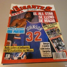 Coleccionismo deportivo: REVISTA GIGANTES DEL BASKET Nº 329 AÑO 1992 EXTRA CON POSTER MAGIC JOHNSON