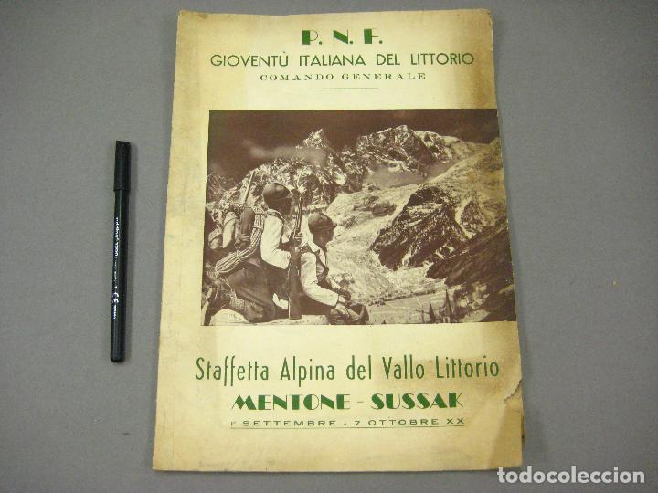 Colecionismo desportivo: REVISTA P.N.F. DELLA G.I.L. GIOVENTU ITALIANA DEL LITTORIO. STAFFETTA ALPINA DEL VALLO LOTTORIO