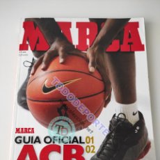 Collezionismo sportivo: GUIA MARCA BASKET 01/02 - REVISTA EXTRA BALONCESTO SUPLEMENTO OFICIAL ACB 2001/2002 EUROLIGA NBA