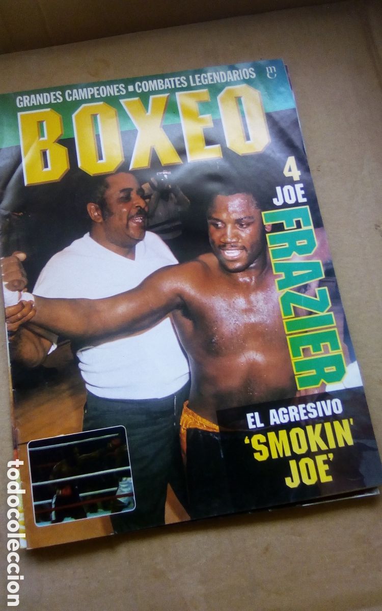 Coleccionismo deportivo: Joe Frazier. Fasc&iacute;culo colecci&oacute;n boxeo, # 4. Grandes campeones - Combates legendarios. RBA 1996.