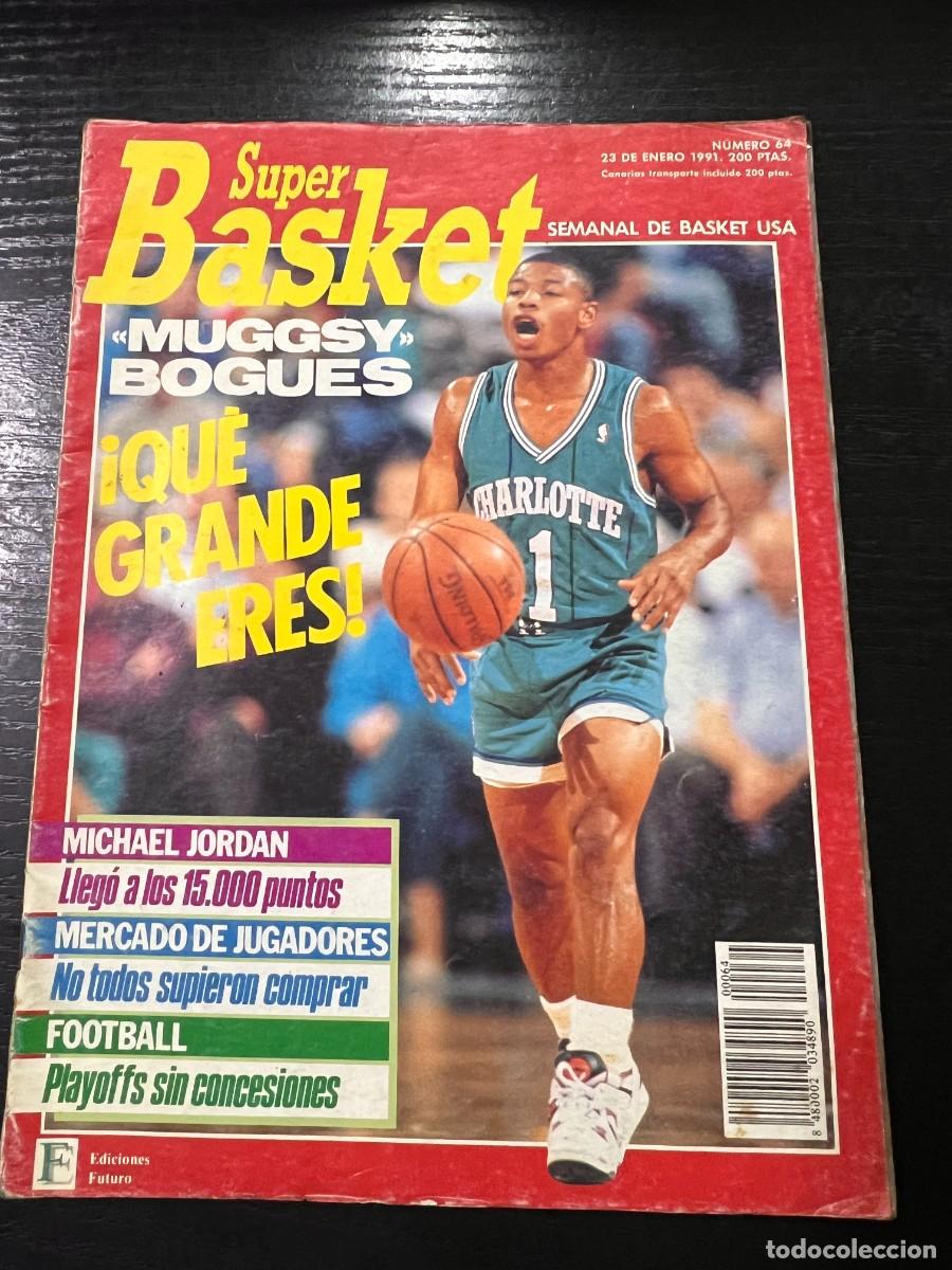 Coleccionismo deportivo: SUPER BASKET. N&ordm; 6. ENERO 1991. MUGGSY BOGUES. MICHAEL JORDAN CONSIGUE 15000 PUNTOS. FOOTBALL.VER