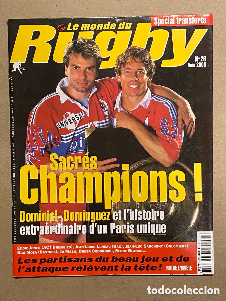 Collezionismo sportivo: LE MONDE DU RUGBY N&deg; 26 (2000). VER SUMARIO EN FOTOGRAF&Iacute;AS.