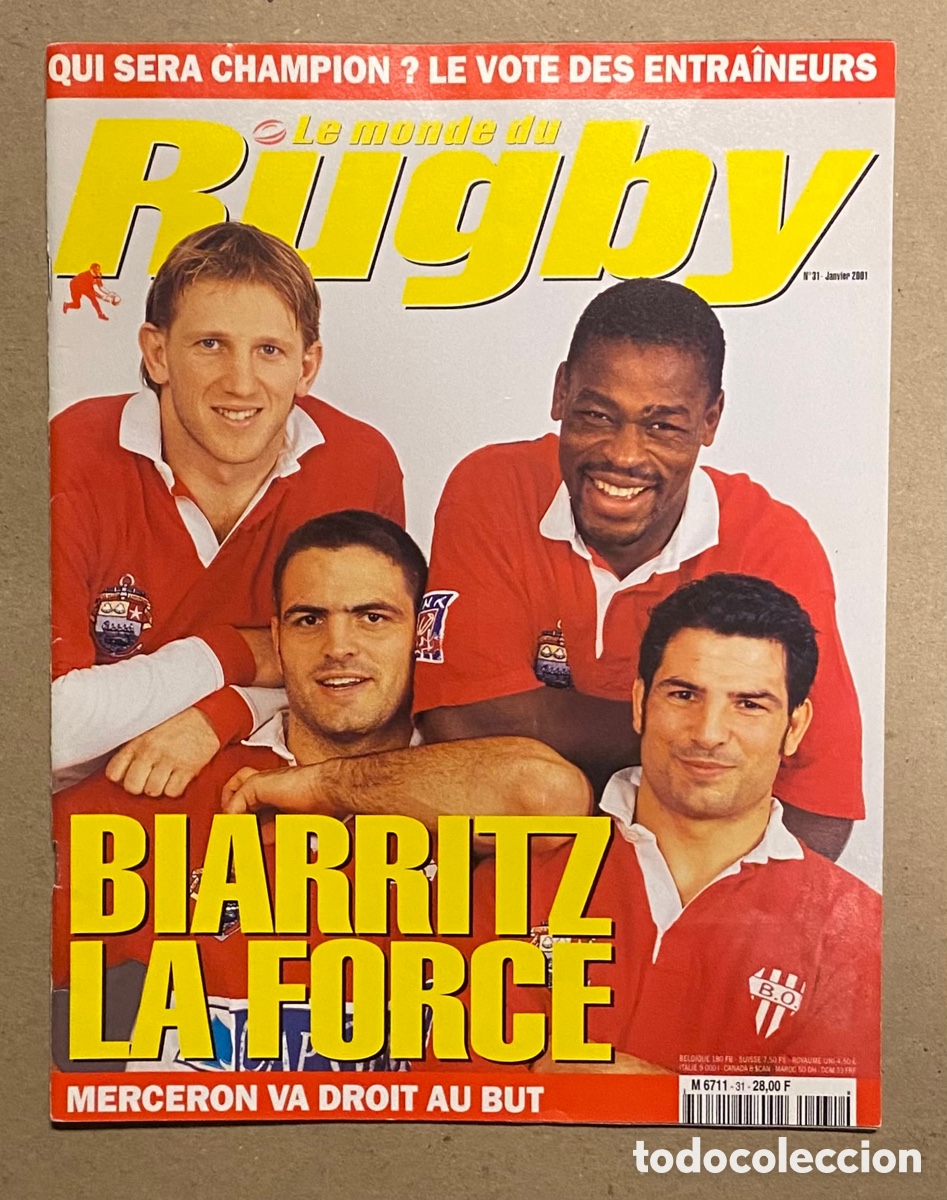 Coleccionismo deportivo: LE MONDE DU RUGBY N&deg; 31 (2001). BIARRITZ. VER SUMARIO EN FOTOGRAF&Iacute;AS.