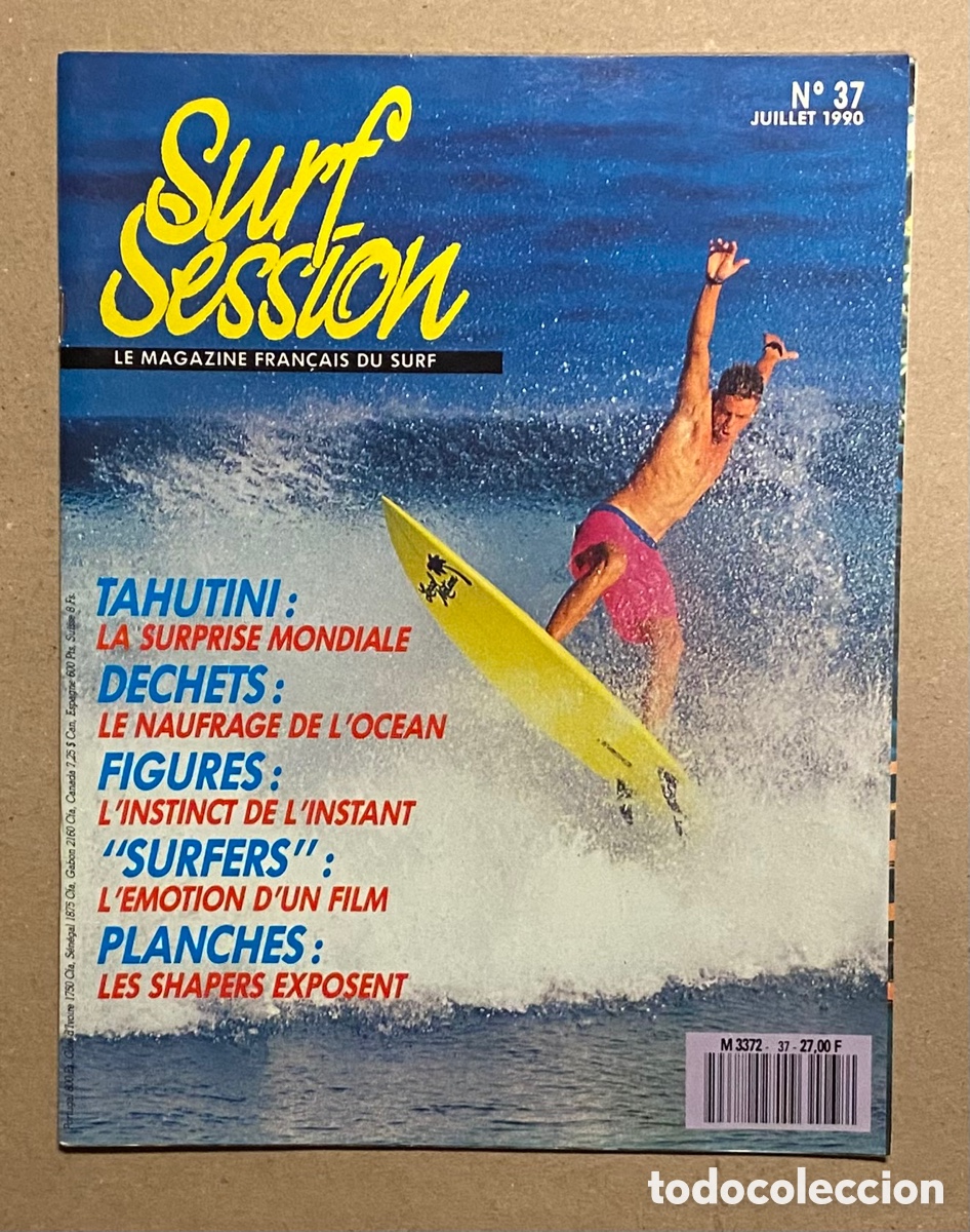 Coleccionismo deportivo: SURF SESSION N&deg; 37 (1990). LE MAGAZINE FRANCAIS DU SURF.