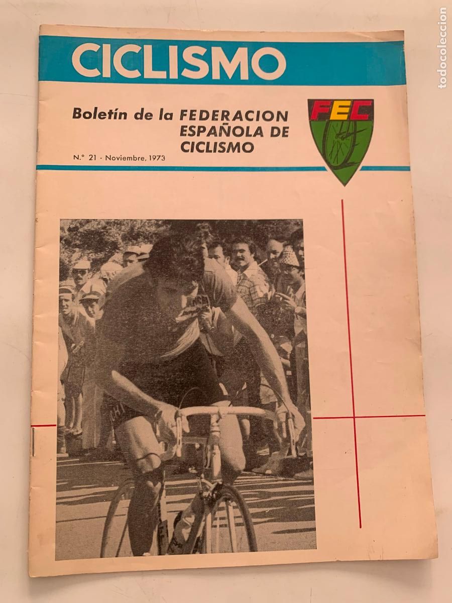 Coleccionismo deportivo: boletin de la federacion espa&ntilde;ola de ciclismo n&ordm; 21 noviembre 1973