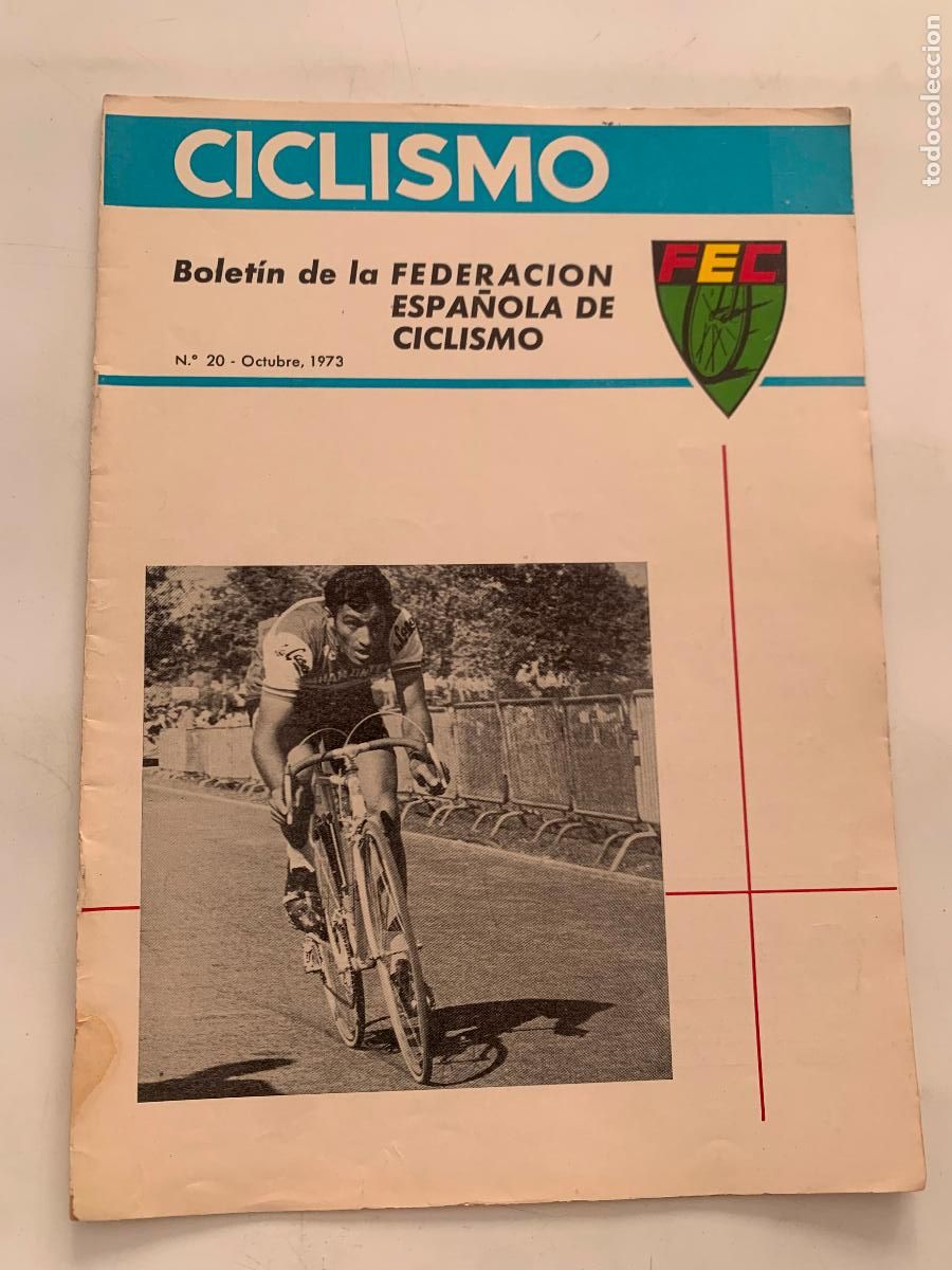 Coleccionismo deportivo: boletin de la federacion espa&ntilde;ola de ciclismo n&ordm; 20 octubre 1973