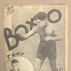 Coleccionismo deportivo: REVISTA BOXEO N° 572 (1936). SANGCHILI, TONY BUTCHER, JUANITO HERNÁNDEZ, GIRONÉS, TARRÉ, JOE LOUIS,…