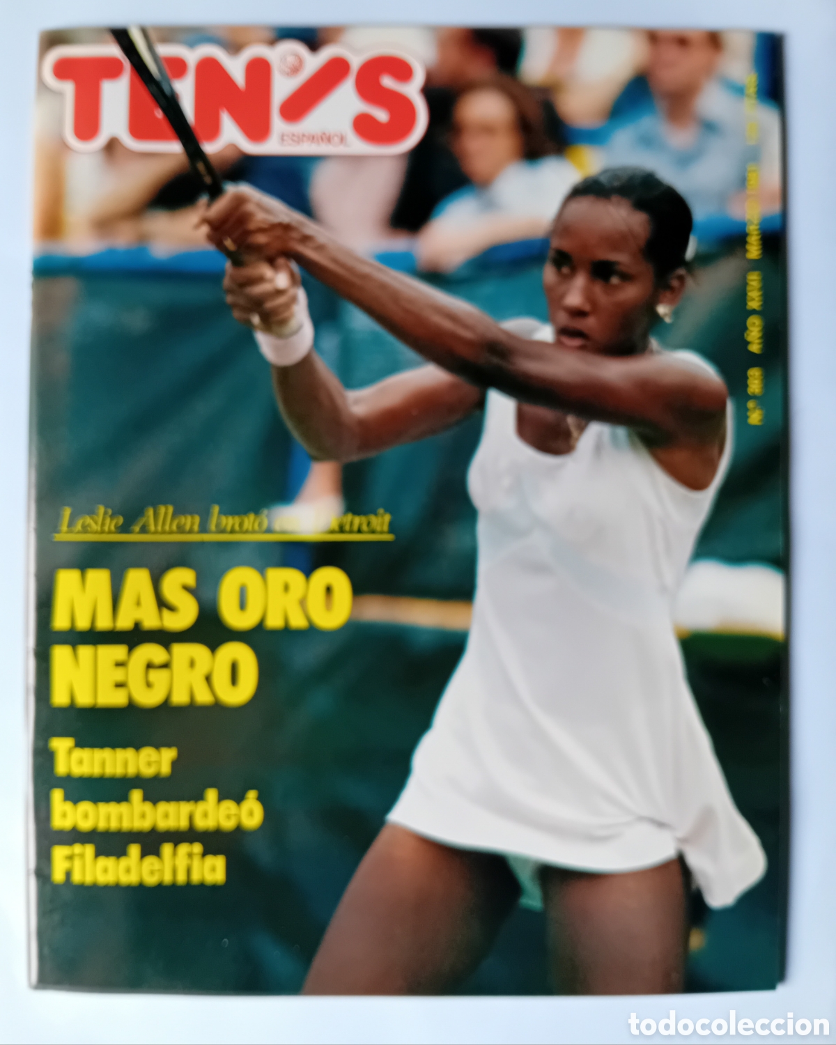 Sports collectibles: revista tenis espa&ntilde;ol leslie Allen m&aacute;s oro negro marzo1981