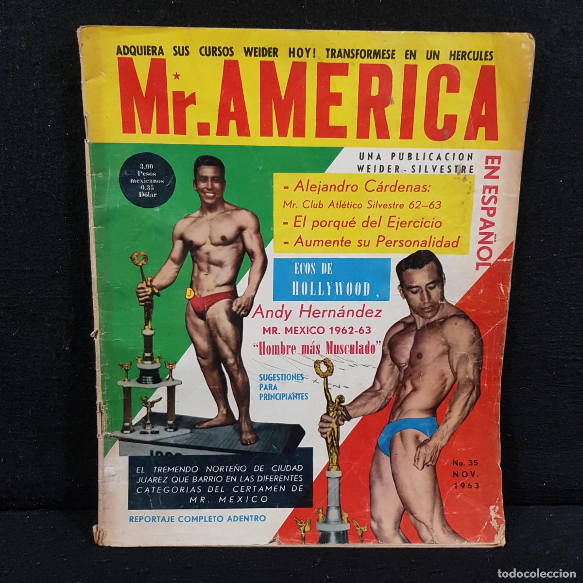 Colecionismo desportivo: REVISTA - MR. AMERICA EN ESPA&Ntilde;OL - WEIDER-SILVESTRE - N&ordm; 35 - NOVIEMBRE 1963 - RAR&Iacute;SIMA / 81