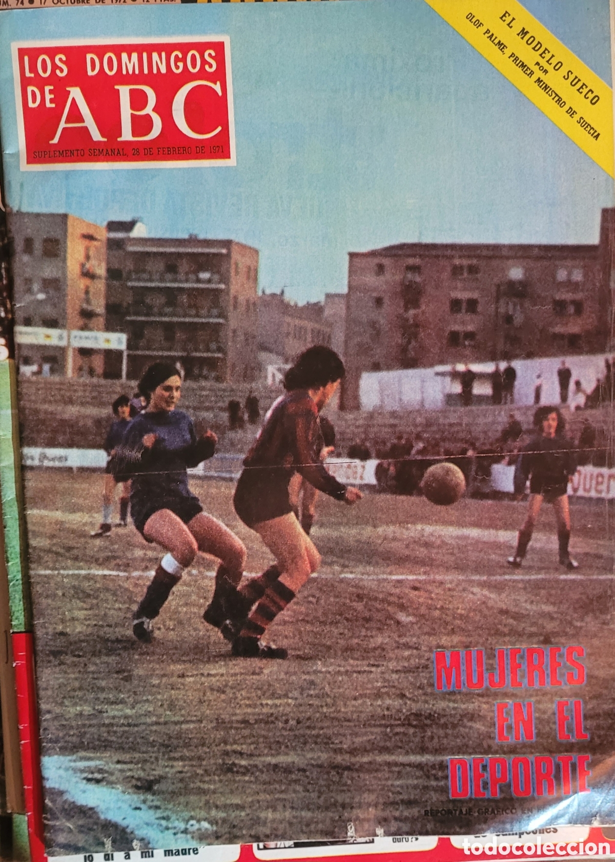 Sports collectibles: Periodico ABC FEBRERO 1971