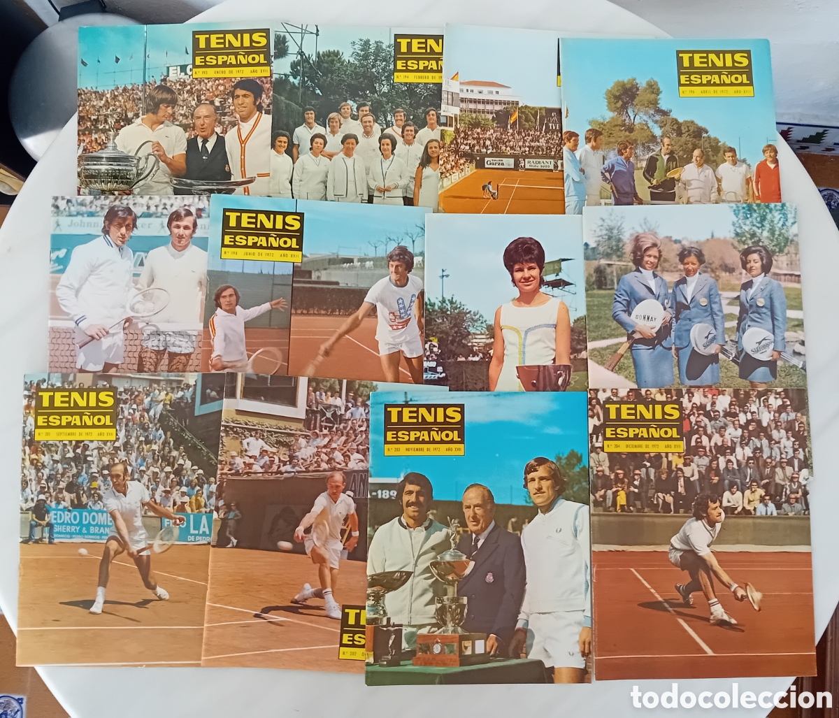 Colecionismo desportivo: colecci&oacute;n completa revista tenis espa&ntilde;ol a&ntilde;o 1972