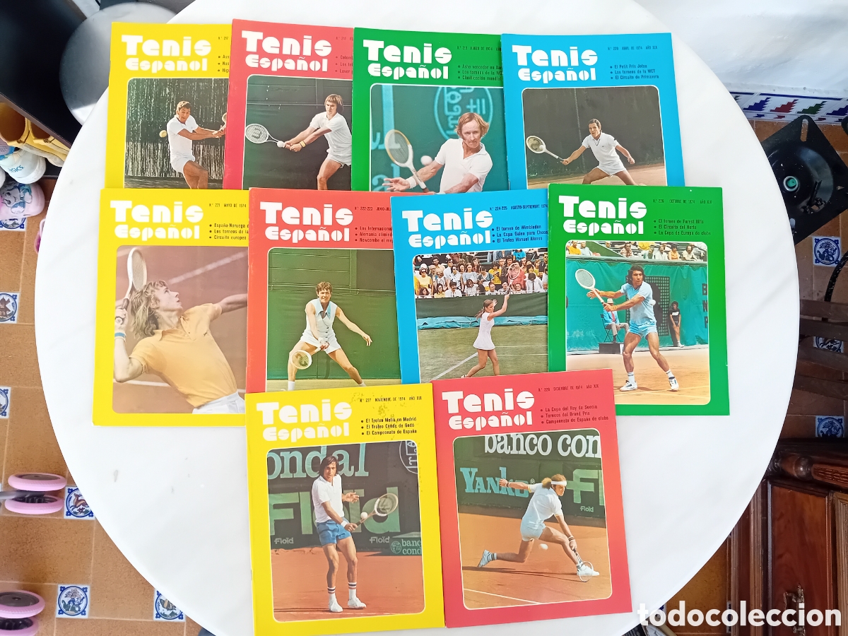 Coleccionismo deportivo: colecci&oacute;n completa revista tenis espa&ntilde;ol a&ntilde;o 1974