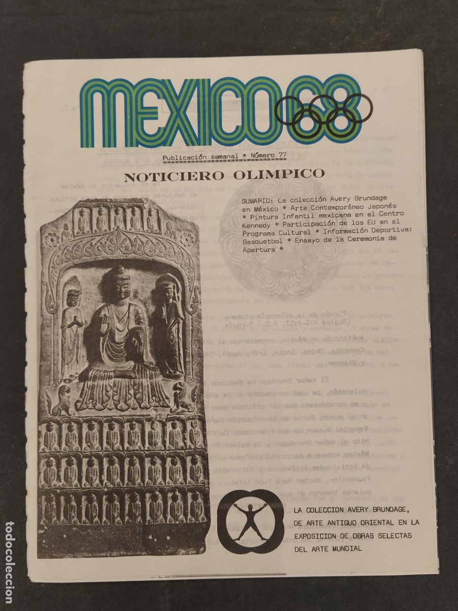 Collezionismo sportivo: JUEGOS OLIMPICOS A&Ntilde;O 1968 - MEXICO 68 - NUMERO 77 - REVISTA ANTIGUA -VER FOTOS-(V-25.225)