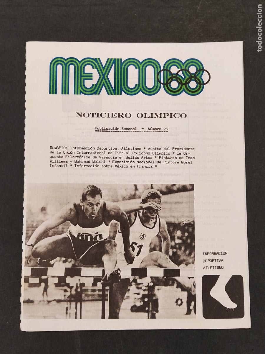 Collezionismo sportivo: JUEGOS OLIMPICOS A&Ntilde;O 1968 - MEXICO 68 - NUMERO 76 - REVISTA ANTIGUA -VER FOTOS-(V-25.226)