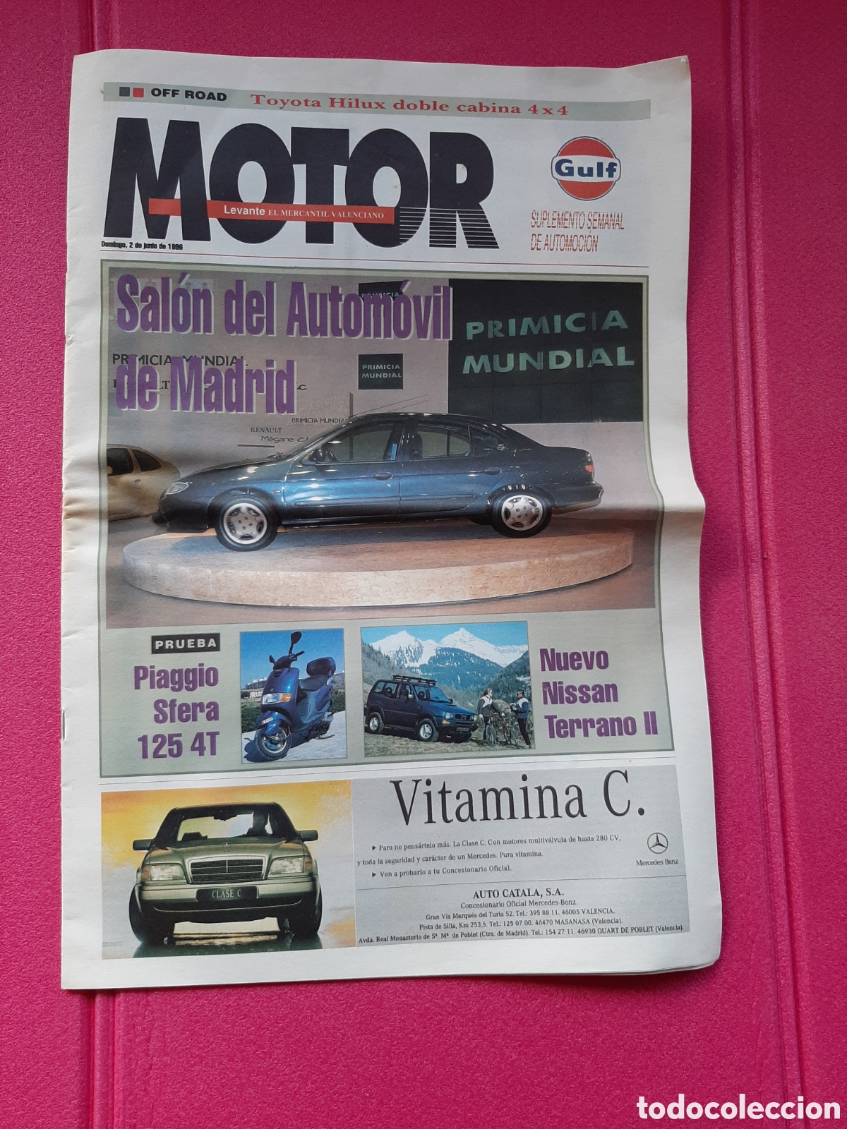 Sports collectibles: Periodico Motor Levante mercantil valenciano 1996