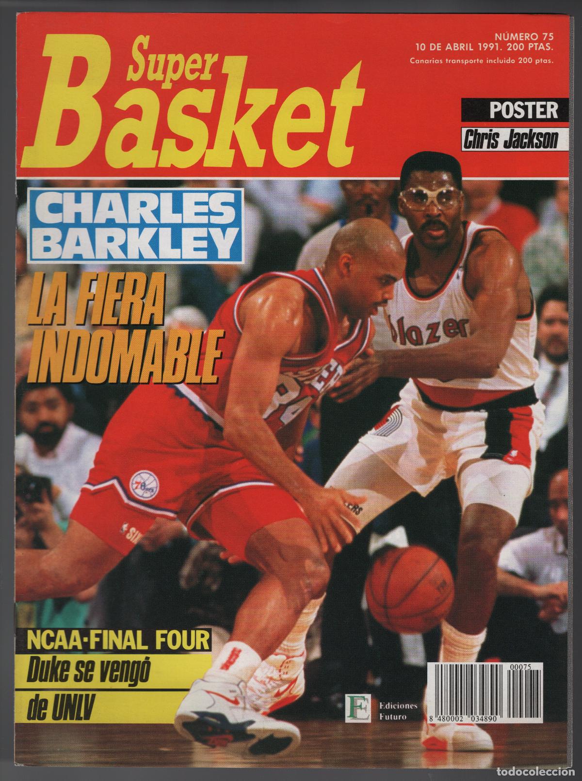 Coleccionismo deportivo: SUPER BASKET N&ordm; 75 - 10 ABRIL 1991 (SIN POSTER CENTRAL)