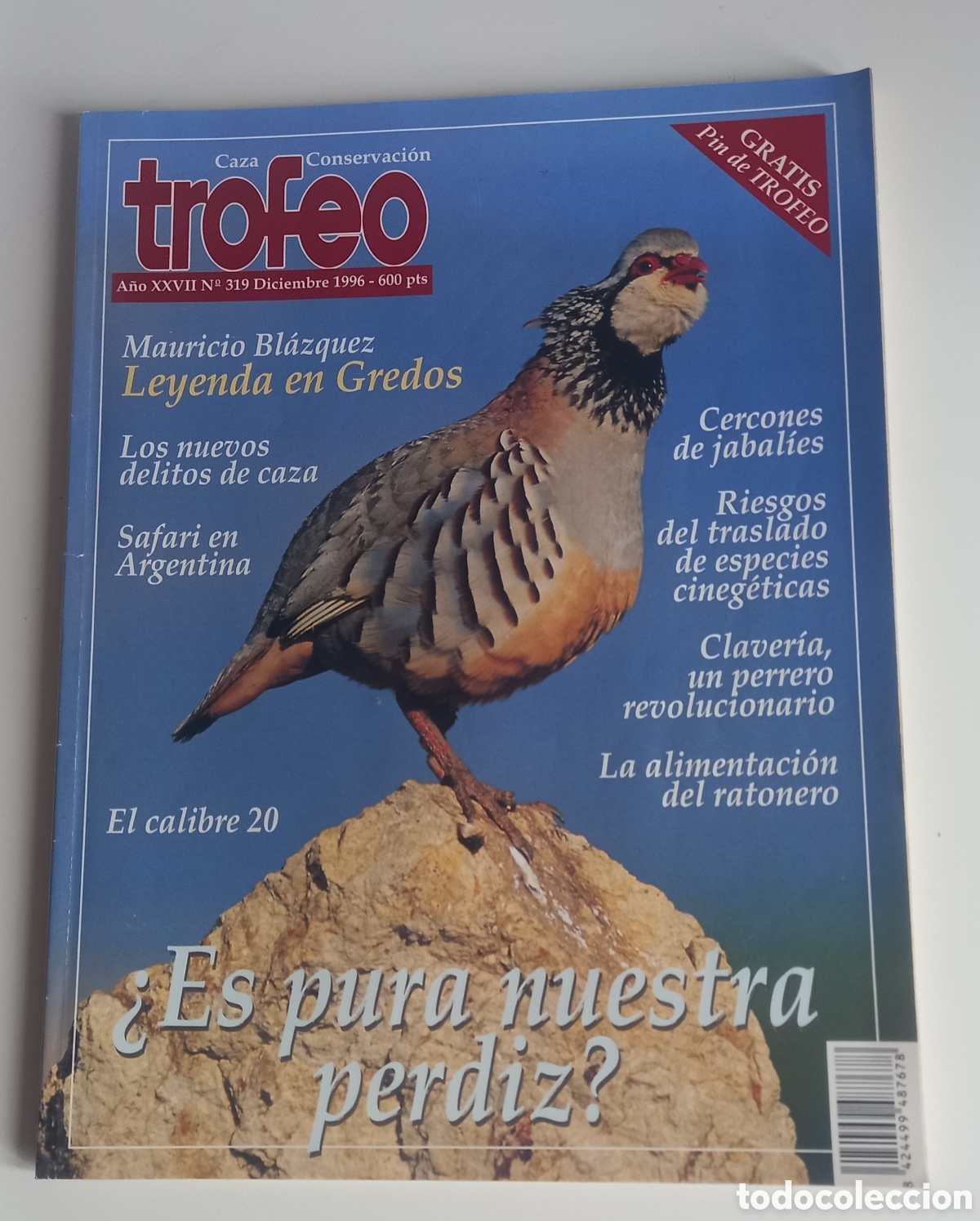 Coleccionismo deportivo: TROFEO, N&deg; 319, 1996. REVISTA DE CAZA