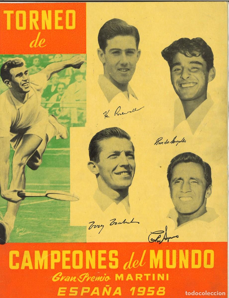 Coleccionismo deportivo: TORNEO CAMPEONES DEL MUNDO TENIS ESPA&Ntilde;A 1958