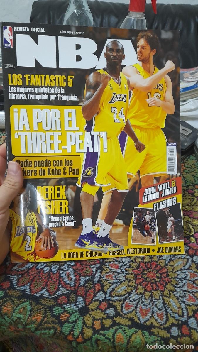Coleccionismo deportivo: Revista baloncesto NBA 218 Pau Marc Gasol Rudy Fern&aacute;ndez Jos&eacute; Calder&oacute;n Nene Hilario Anderson Varejao