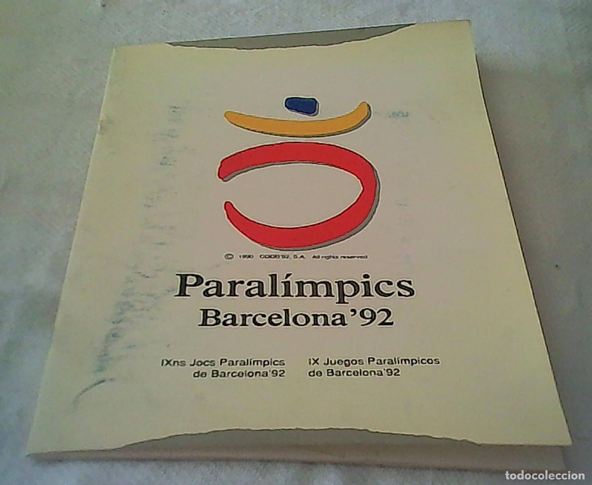 Coleccionismo deportivo: libreto paralimpics Barcelona 92 catalan - castellano bonitas fotografias