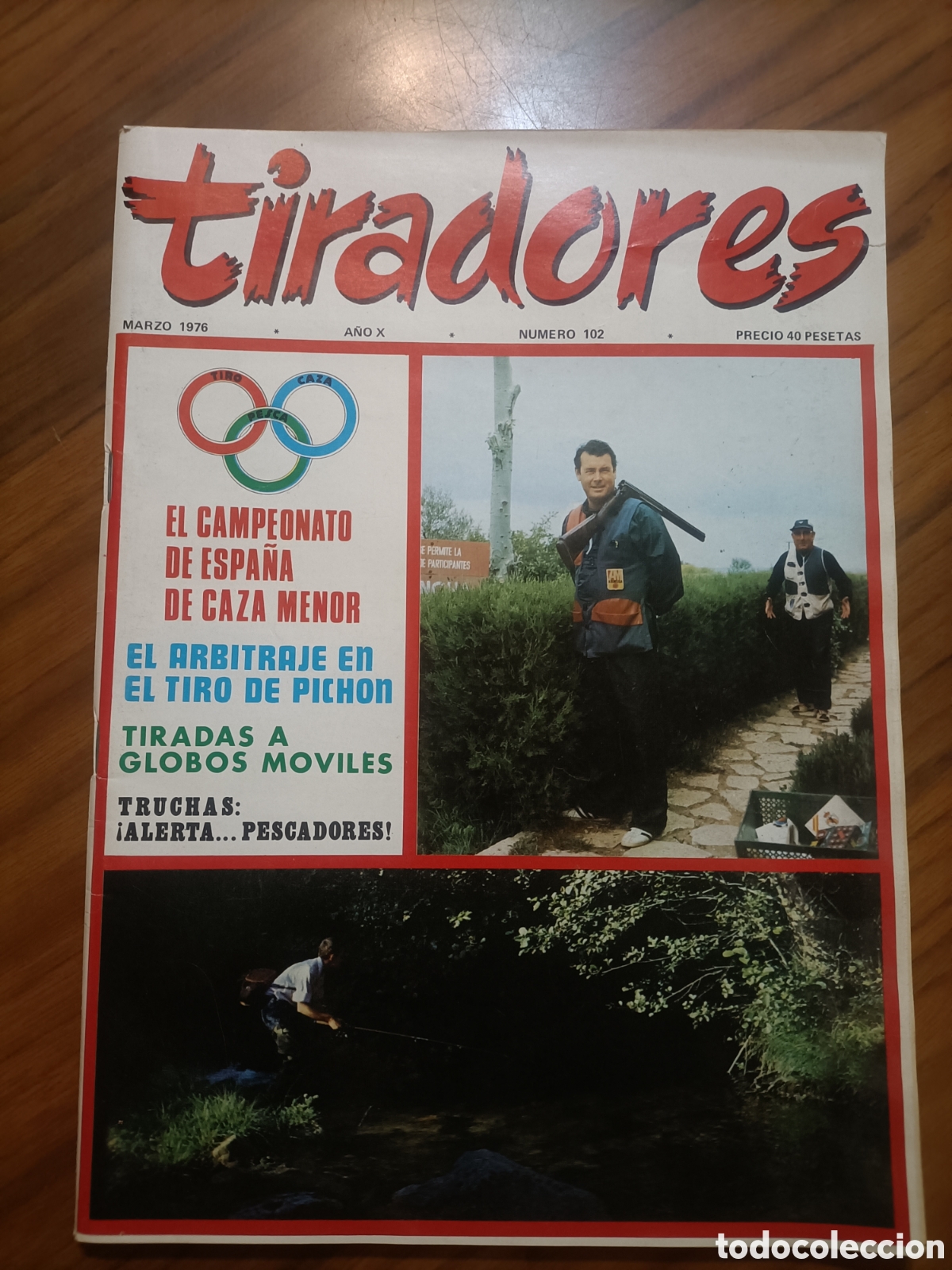 Coleccionismo deportivo: Revista Tiradores n 102 marzo 1976