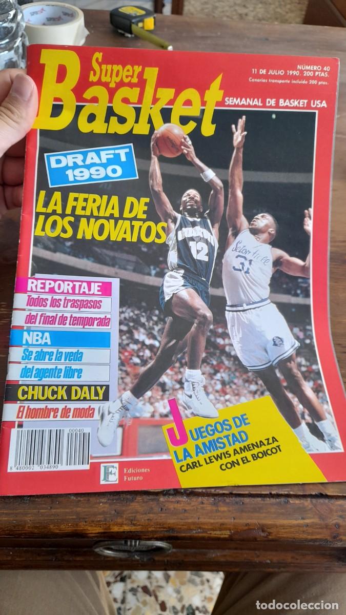Coleccionismo deportivo: Revista baloncesto Super Basket 40 Chuck Daly Draft a&ntilde;o 1990 Derrick Coleman Fat Lever