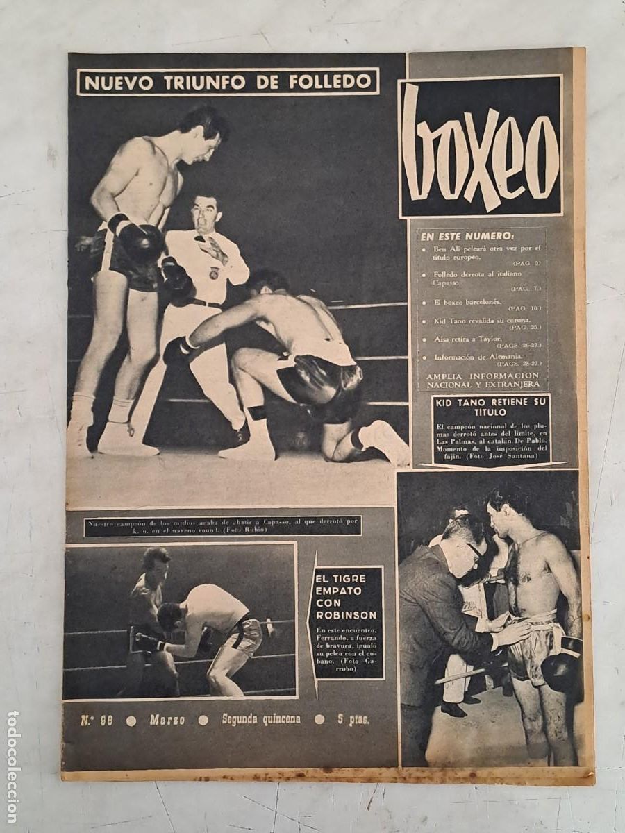 Coleccionismo deportivo: Boxeo 98, nuevo triunfo de Folledo, en buen estado