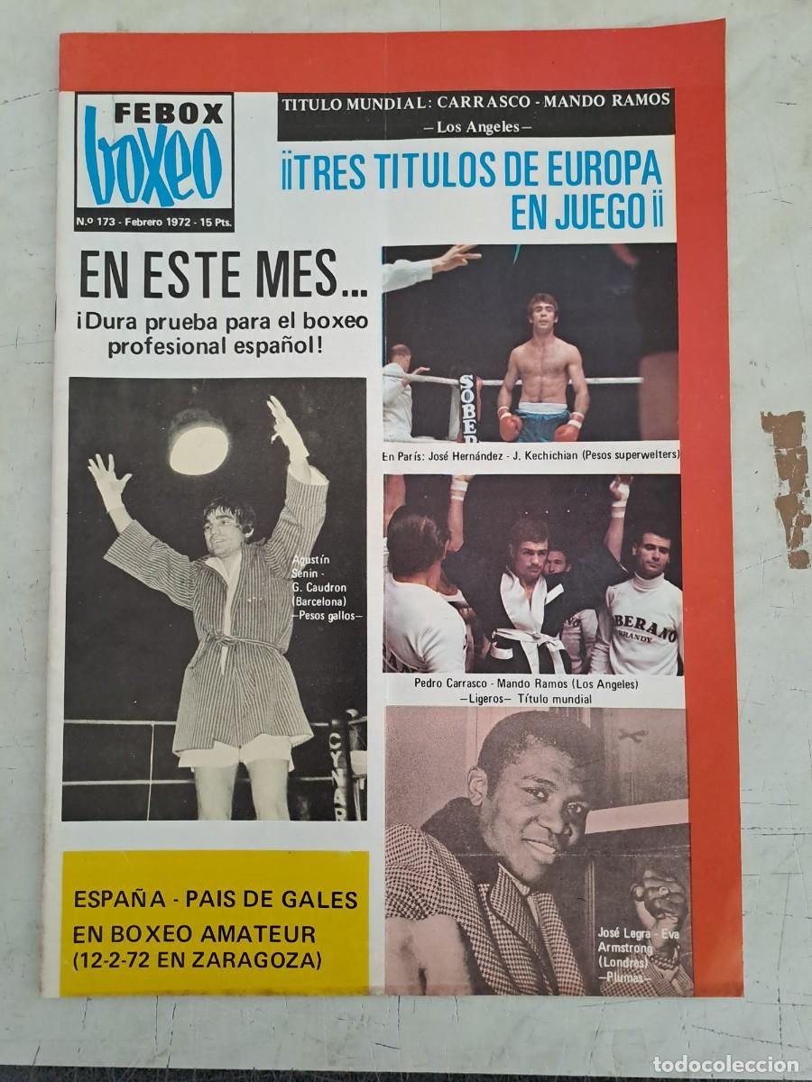 Coleccionismo deportivo: Febox boxeo 173, tres t&iacute;tulos de Europa en juego, en muy buen estado