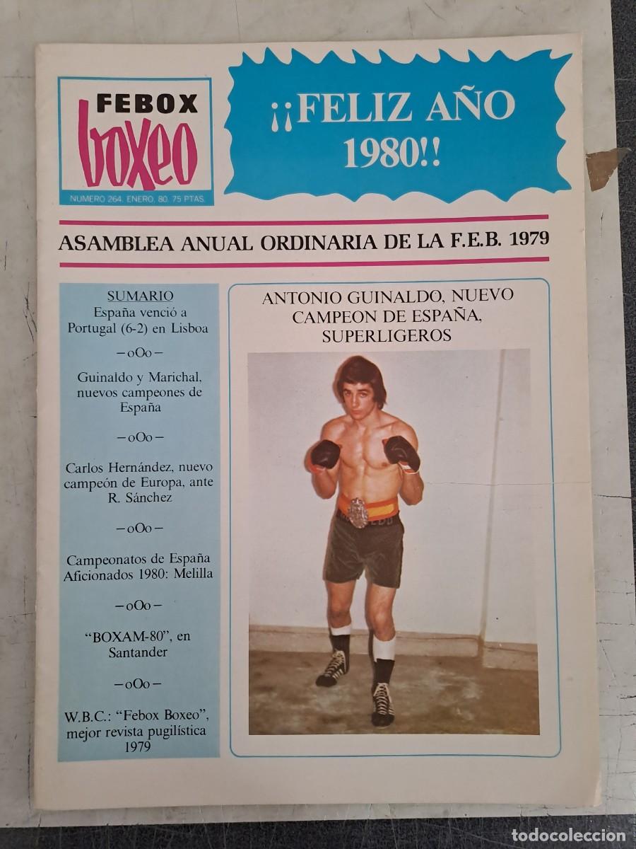 Coleccionismo deportivo: Febox boxeo 264, Antonio Guinaldo, nuevo campe&oacute;n de Espa&ntilde;a, en muy buen estado
