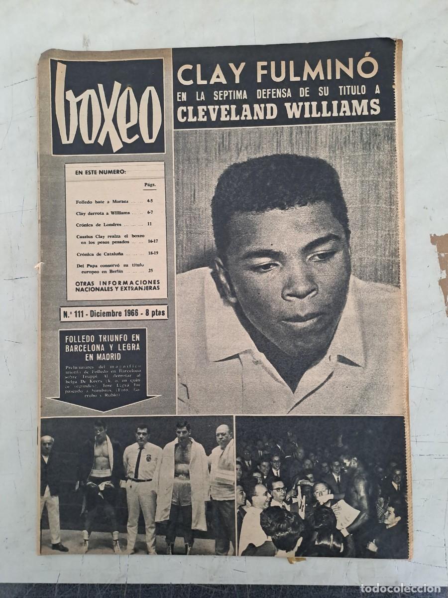 Coleccionismo deportivo: Boxeo 111, Clay fulmino en la s&eacute;ptima defensa de su titulo a Cleveland Williams