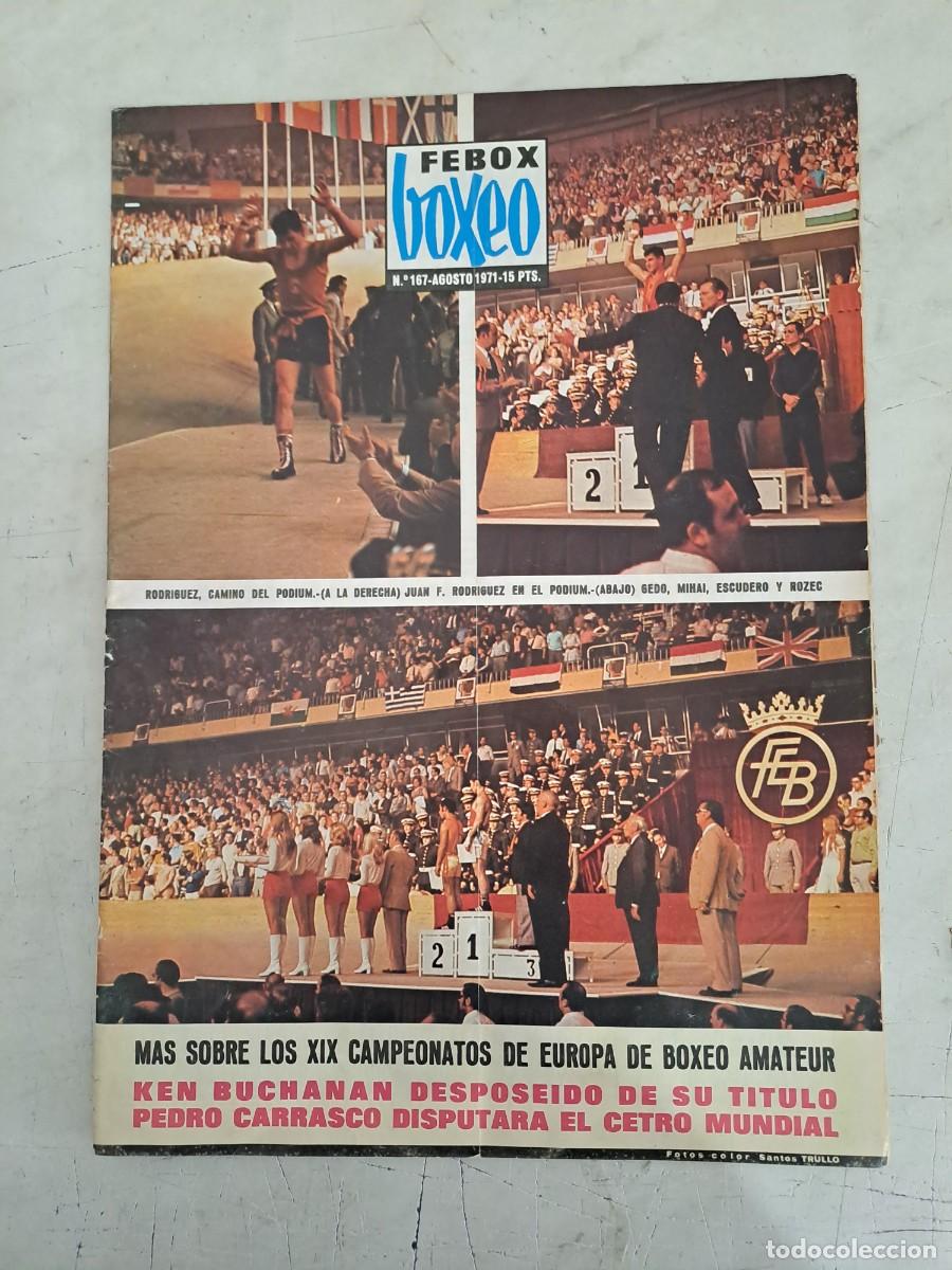 Coleccionismo deportivo: Febox boxeo 167, mas sobre los XIX campeonatos de Europa, en muy buen estado