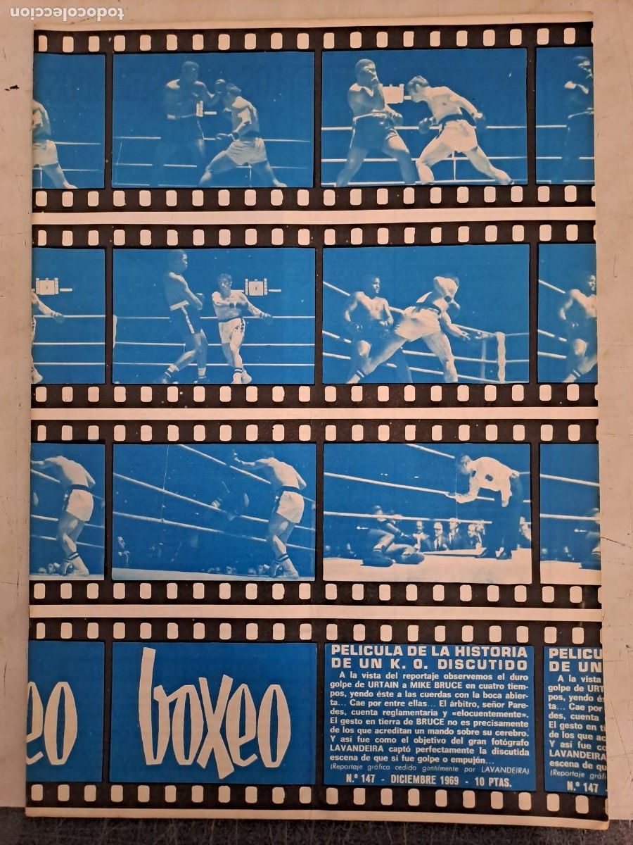 Coleccionismo deportivo: Boxeo 147, pelicula de la historia de un K.O. discutido, en muy buen estado