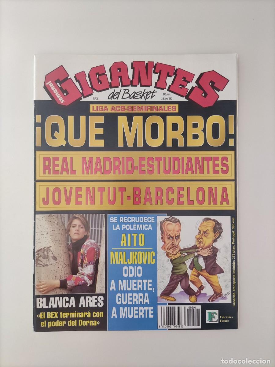 Coleccionismo deportivo: N&deg; 391 Revista Gigantes del basket 1993 Playoff Liga ACB / Poster Pepe Arcega