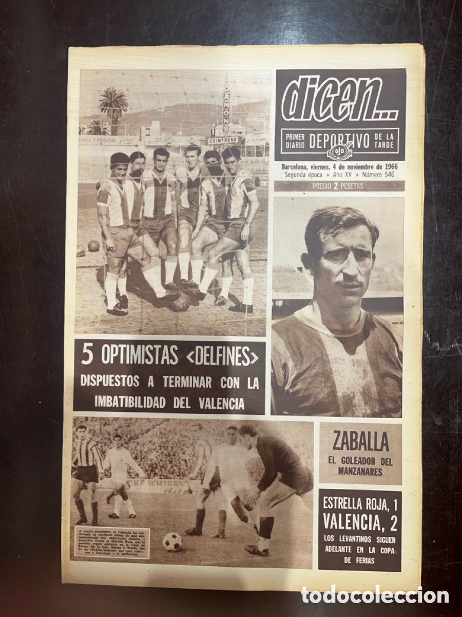 Sammelleidenschaft Sport: REVISTA QUE DICEN&hellip;,DIARIO DEPORTIVO DE LA TARDE, N&Uacute;MERO 546, (BARCELONESA PUBLICACIONES S.A)