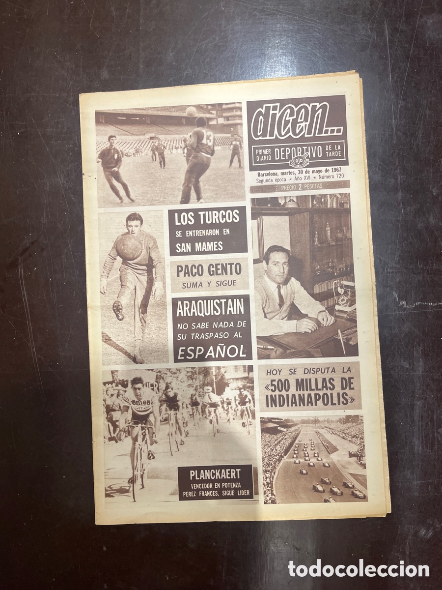 Sammelleidenschaft Sport: REVISTA QUE DICEN&hellip;,DIARIO DEPORTIVO DE LA TARDE, N&Uacute;MERO 720, (BARCELONESA PUBLICACIONES S.A)