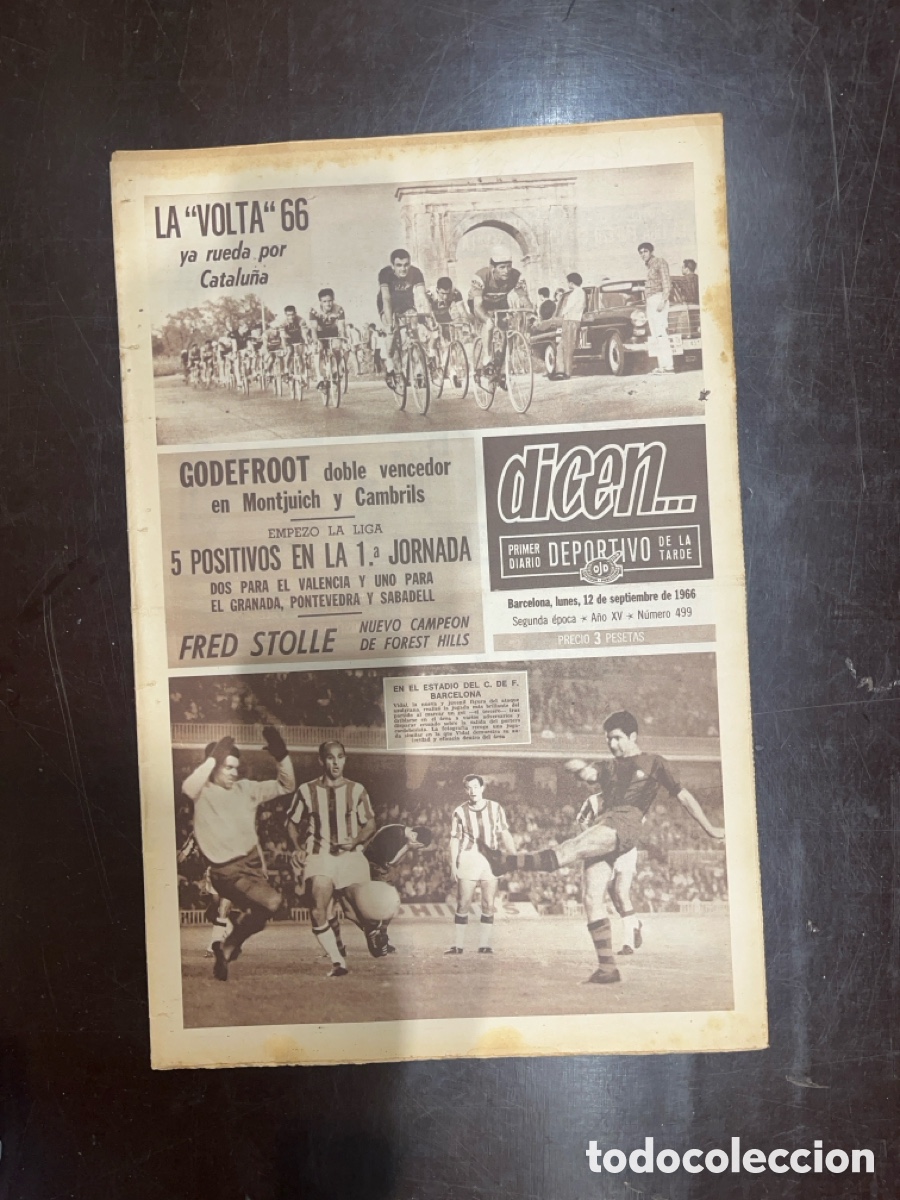 Sammelleidenschaft Sport: REVISTA QUE DICEN&hellip;,DIARIO DEPORTIVO DE LA TARDE, N&Uacute;MERO 499, (BARCELONESA PUBLICACIONES S.A)