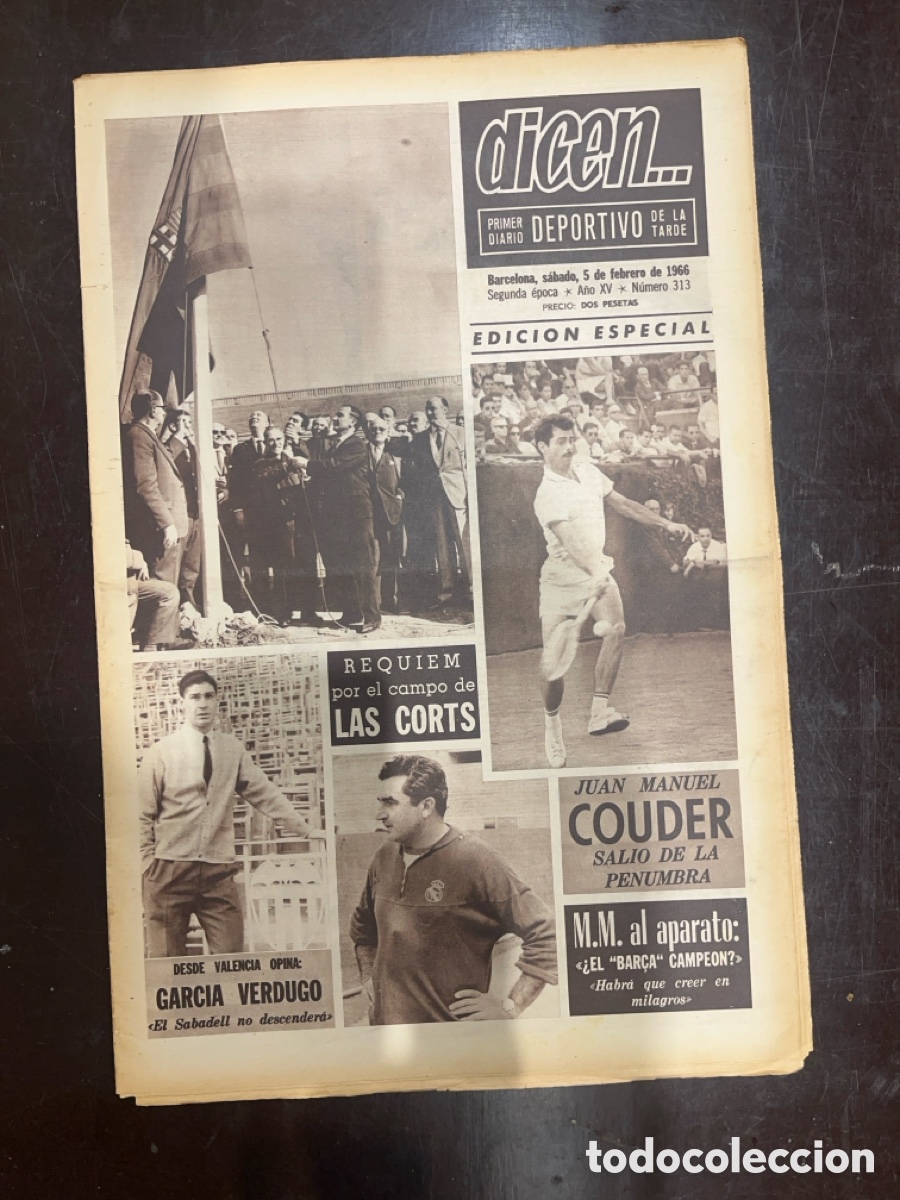 Sammelleidenschaft Sport: REVISTA QUE DICEN&hellip;,DIARIO DEPORTIVO DE LA TARDE, N&Uacute;MERO 313, (BARCELONESA PUBLICACIONES S.A)