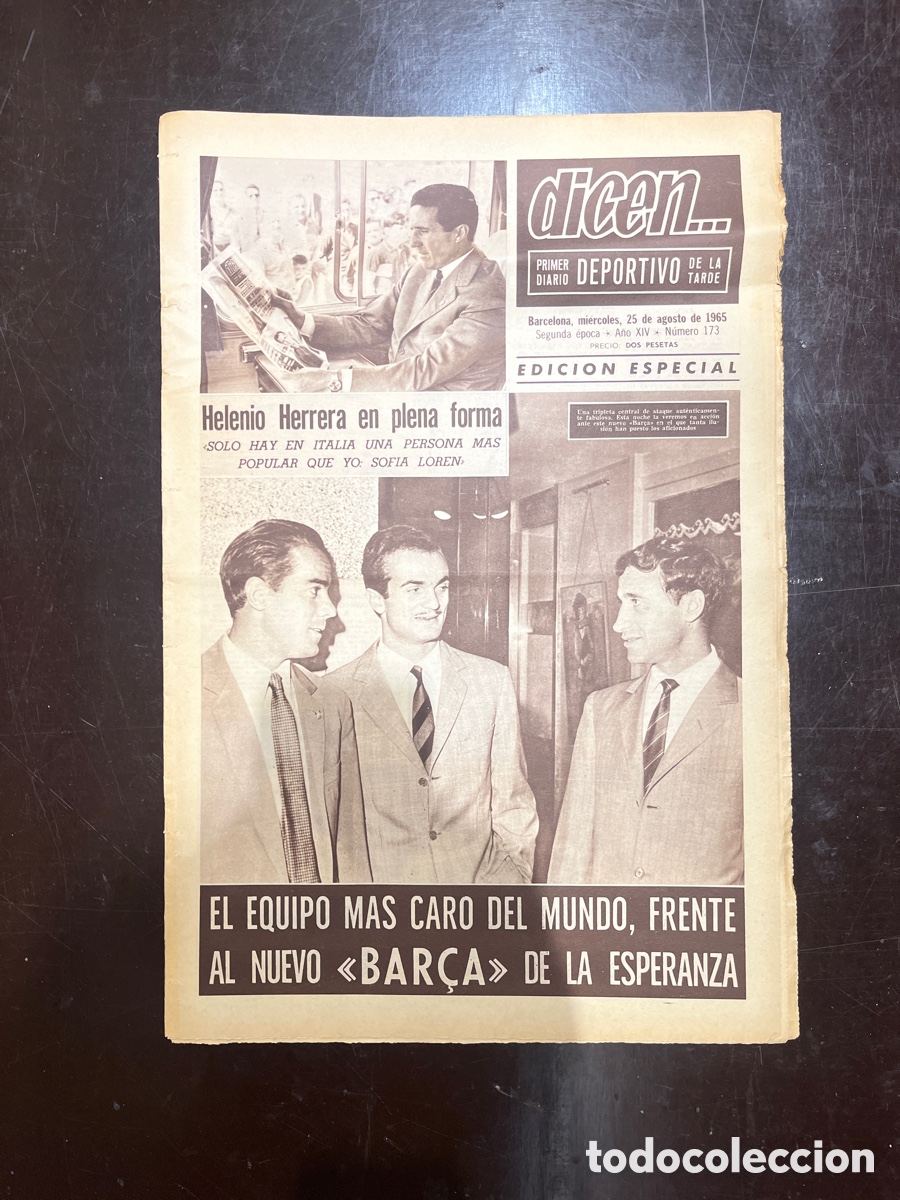 Sammelleidenschaft Sport: REVISTA QUE DICEN&hellip;,DIARIO DEPORTIVO DE LA TARDE, N&Uacute;MERO 173, (BARCELONESA PUBLICACIONES S.A)