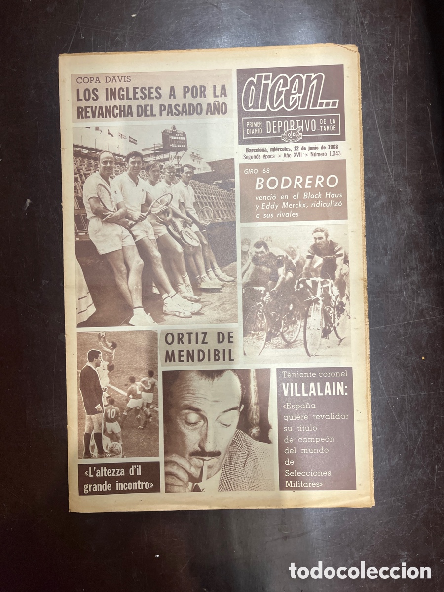 Sammelleidenschaft Sport: REVISTA QUE DICEN&hellip;,DIARIO DEPORTIVO DE LA TARDE, N&Uacute;MERO 1043, (BARCELONESA PUBLICACIONES S.A)