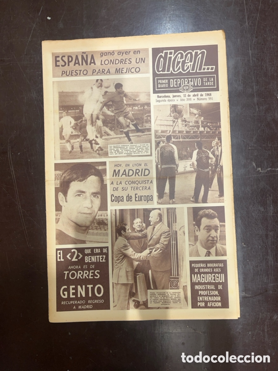 Sammelleidenschaft Sport: REVISTA QUE DICEN&hellip;,DIARIO DEPORTIVO DE LA TARDE, N&Uacute;MERO 991, (BARCELONESA PUBLICACIONES S.A)