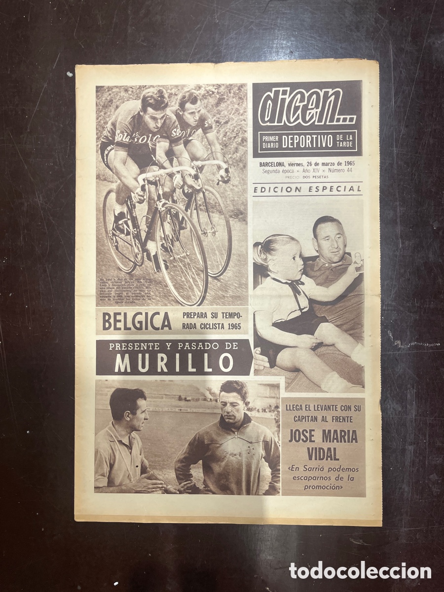 Sammelleidenschaft Sport: REVISTA QUE DICEN&hellip;,DIARIO DEPORTIVO DE LA TARDE, N&Uacute;MERO 44, (BARCELONESA PUBLICACIONES S.A)
